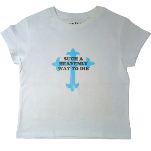 LOST CAT SUCH A HEAVENLY WAY TO DIE BABY TEE