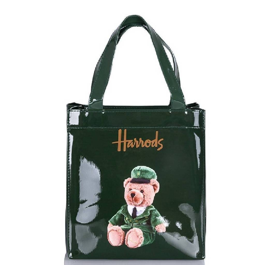 กระเป๋าถือ หรือสะพาย Harrods Shipping Bag ของแท้ กันน้ำ มีซิป ลายชัด มี
