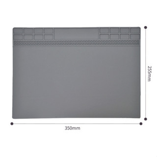 แผ่นรองซ่อม Mobile phone repair heat insulation pad storage workbench silicone pad digital repair pad ขนาด255x350mm