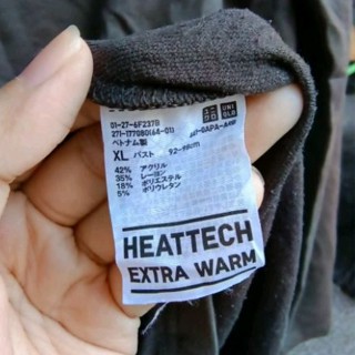 heattech uniqlo extra warm ฮีทเทคยูนิโคล่มือสอง เสื้อคอเต่า uniqlo