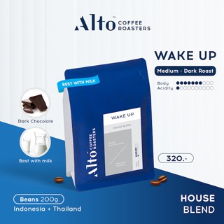 Alto Coffee เมล็ดกาแฟคั่ว Wake Up Blend (200 g.)