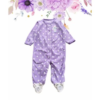 Romper suit รอมเปอร์ บอดี้สูทคลุมเท้า 6-12 เดือน