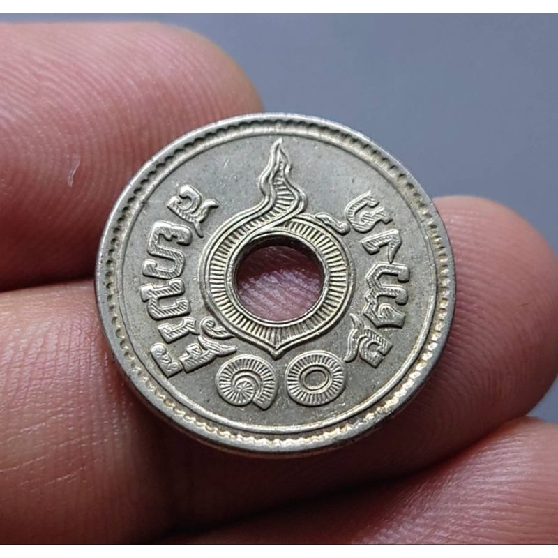 เหรียญ-10-สตางค์รู-เนื้อนิเกิ้ล-สต-พิมพ์ตัวพิมพ์-ปี-พ-ศ-2462-ผ่านใช้สวย-เหรียญรู-ของสะสม-เงินโบราณ-เหรียญโบราณ