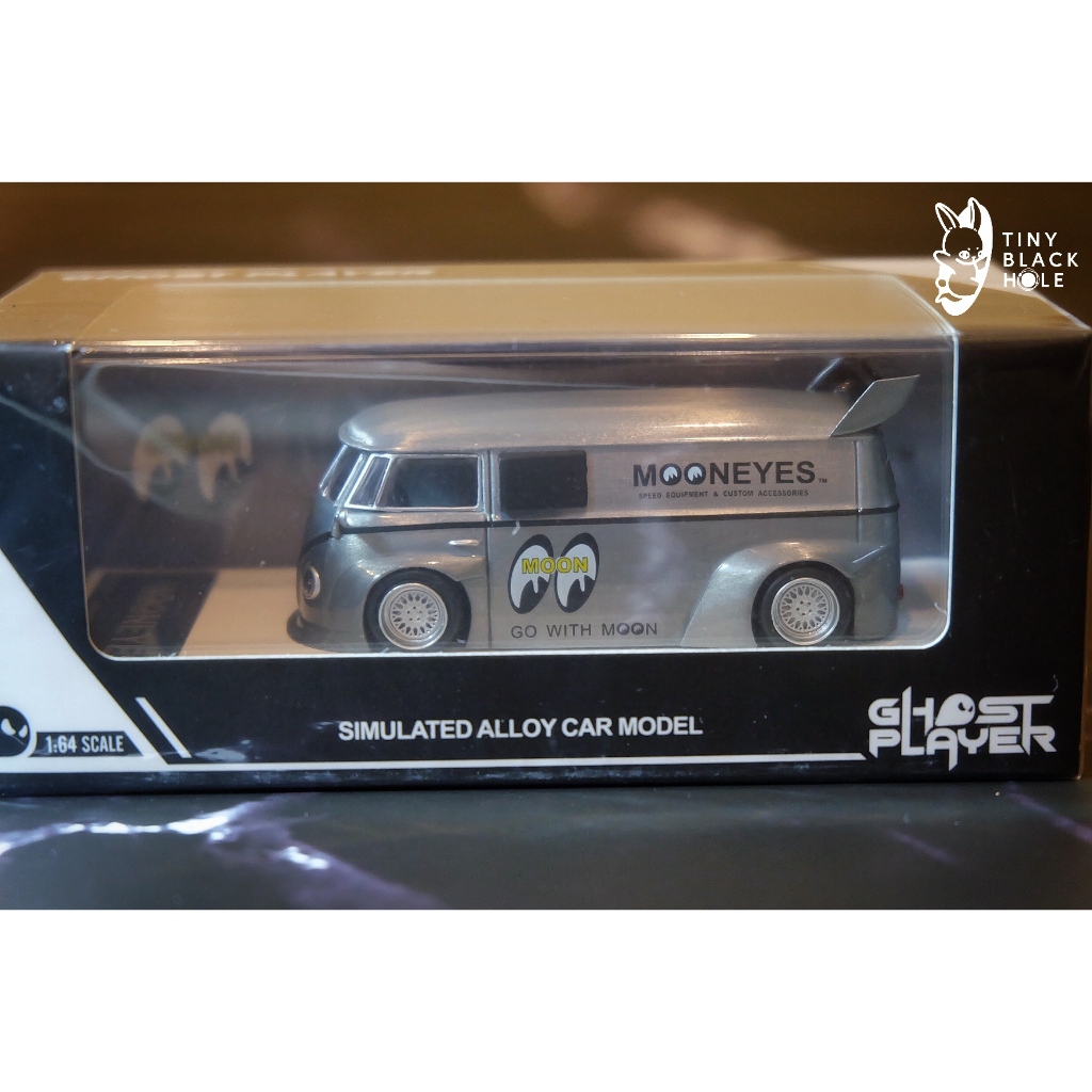 Ghost Player: 1:64 VW T1 Van x Mooneyes Modelcar (Silver) | Shopee