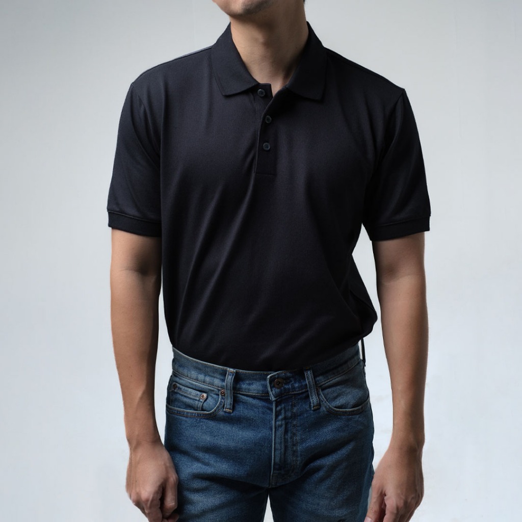era-won-เสื้อโปโล-แขนสั้น-ทรงสลิม-polo-shirt-สี-black