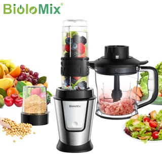 BioloMix 3-in-1 บล blender เน เดอร์ multifunctional แรง 700W เครื่องผสมส smoothie แบบพกพา หั่นอาหารและเครื่องบด