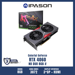 COLORFUL GPU การ์ดจอ การ์ดแสดงผล รุ่น GeForce RTX 4060 NB DUO 8GB-V รับประกัน 3 ปี โดย IPASON