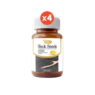 Black seeds ร้านค้าโค้ดคุ้ม ลดเพิ่ม 10% [4 กระปุก] แบล็คซีดส์ Protriva งาดำสกัดเย็น ข้อเข่าเสื่อม เพิ่มมวลกระดูก