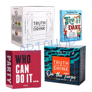Truth or Drink / On the turps / Who can do it - เกมปาร์ตี้ Fun Adult Drinking Game for Party - On the Rocks for couple