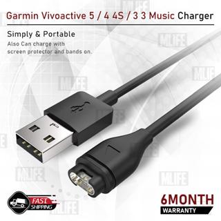 MLIFE สายชาร์จ Garmin Vivoactive 5 / 4 / 4s / 3 / 3 Music สายชาร์ท นาฬิกา สายนาฬิกา เคส กระจก ฟิล์มกันรอย Charger Cable