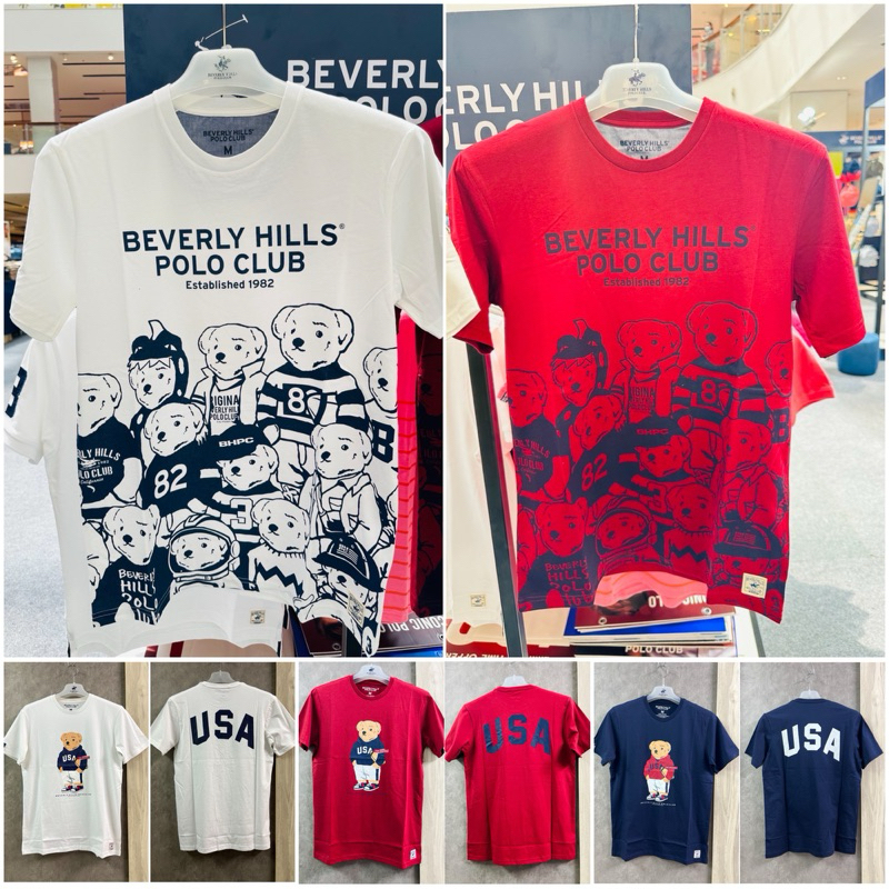 newเสื้อยืด-t-shirt-beverly-hills-polo-club-ของแท้100-bhpc-ราคาถูก