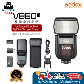 Godox V860III แฟลชกล้อง Speedlite E-TTL HSS Flash Light สำหรับ Canon Nikon Fuji