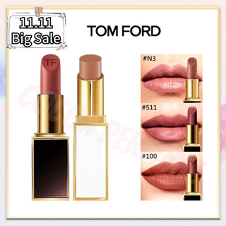 🏆TOP SALE🏆【 ✈️สปอตของแท้💯】TF Tom Ford Lipstick Black Thick / White Thin Tube Matte Lipstick ลิปสติก #N3 #01 #100 #511