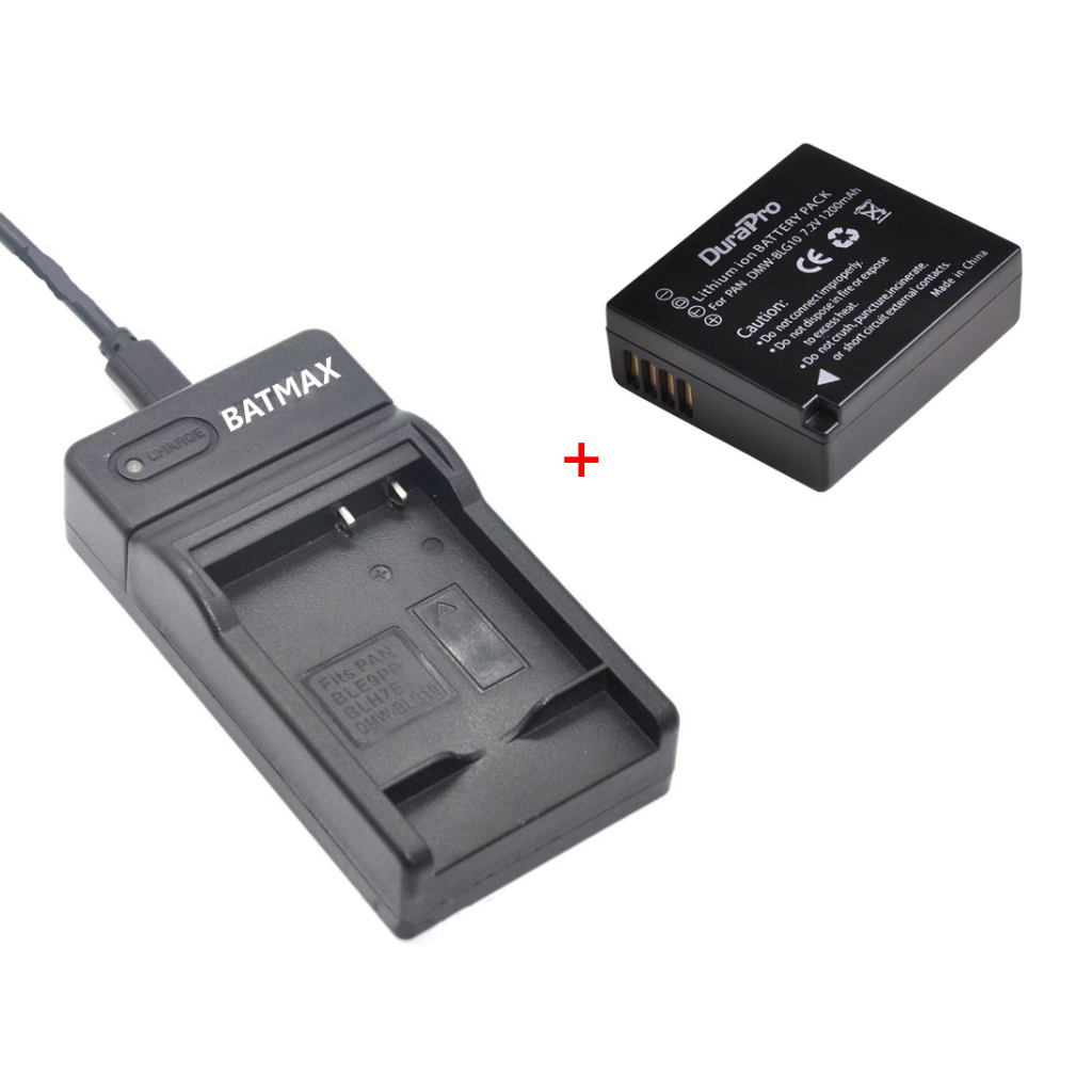 Batteria E Caricabatterie USB Per Fotocamere Panasonic LUMIX - Compatibile Con DMW-BLG10 - Foto 7