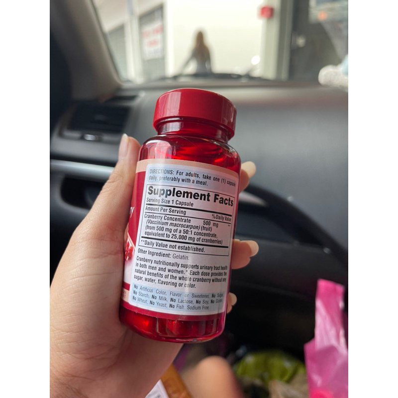 puritans-pride-cranberry-concentrate-500mg-cranberry-25000mg-60เม็ด