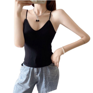 โปรโมชั่น : LunaBra เสื้อกล้าม สายเดี่ยว สไตล์ เกาหลี ผ้านิ่ม 32-38 ฟองน้ำในตัว ใส่สบาย ดูสวย รูปร่างดี เสื้อผ้า ผู้หญิง TOP-017