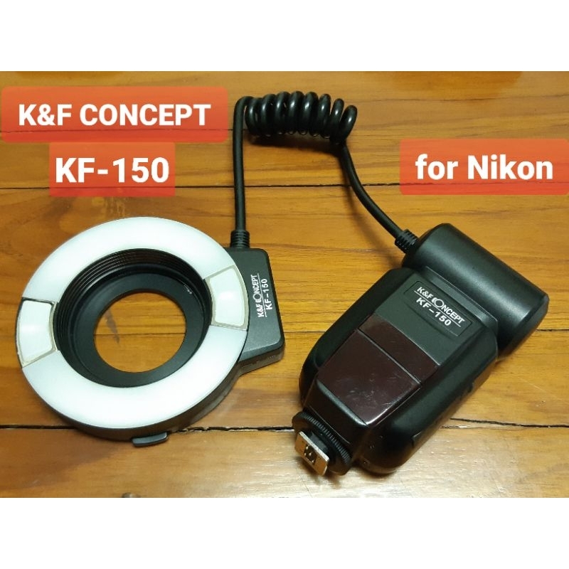 Flash Anulare K&F Concept KF-150 TTL Per Nikon – Speedlite Macro Con LED, Zoom E HSS (KF22.008)