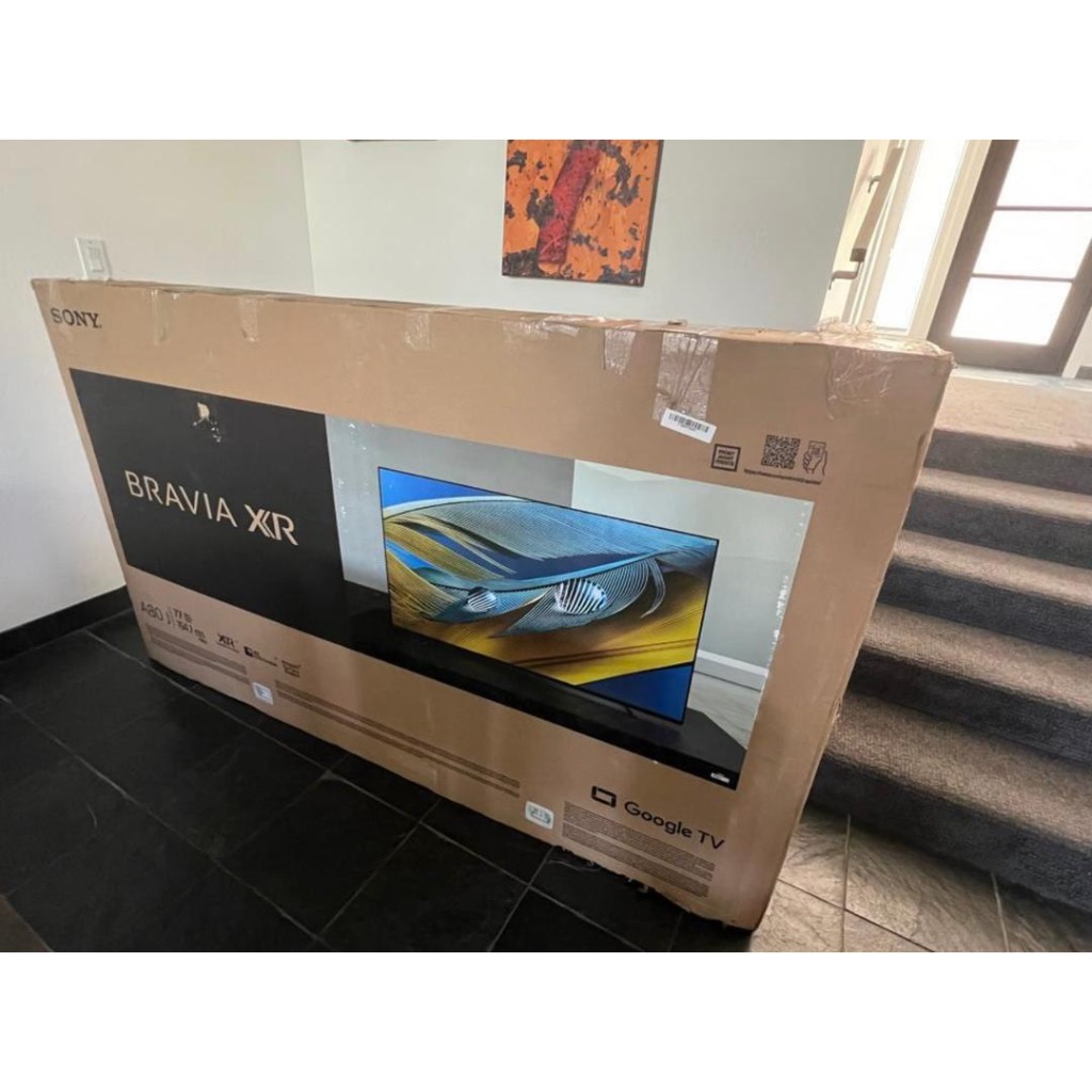 Sony BRAVIA XR77A80J 77" OLED 4K Smart TV in Box with Remote and Stand