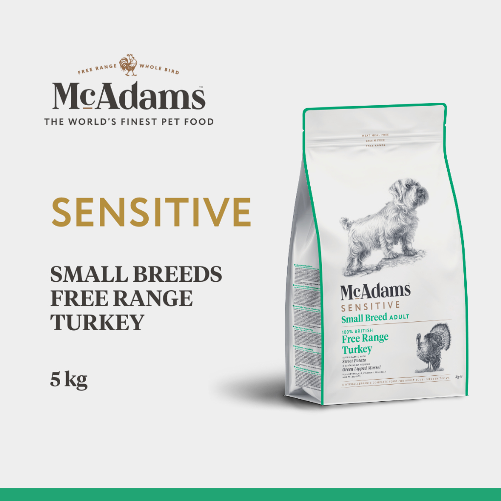 McAdams Sensitive Small Breeds Turkey 5 kg แมคอดัมส์ เซ็นซิทีฟ สูตรไก่