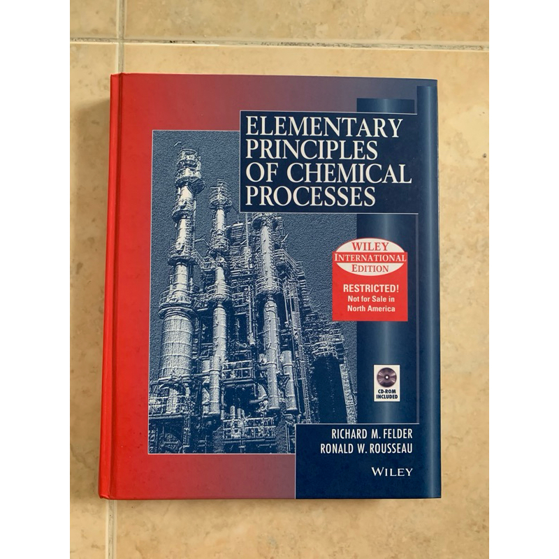 หนังสือ Elementary Principle of Chemical Process | Shopee Thailand