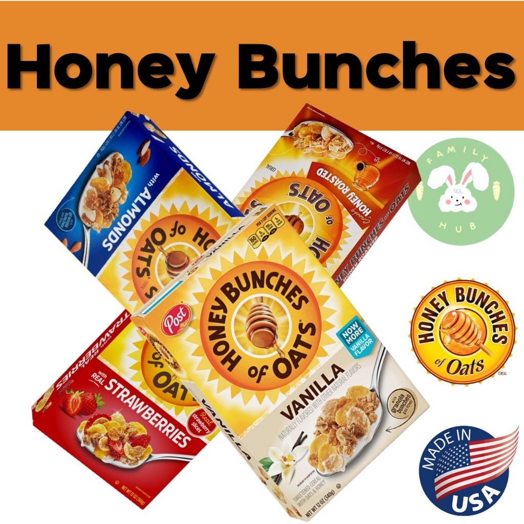 post-honey-bunches-of-oatsแผ่นข้าวโพด-ข้าวสาลี-และข้าวโอ๊ตผสมน้ำผึ้งมีให้เลือก-3รส