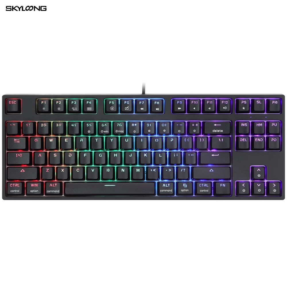 ภาพหน้าปกสินค้าGK87/GK87S Skyloong คีย์บอร์ด gaming keyboard TKL 87Keys RGB Gateron Switch Gaming Programmable for PC/Mac จากร้าน patdaroc บน Shopee