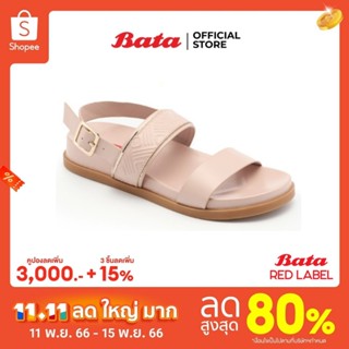 Bata Red Label บาจา รองเท้าแตะลำลองรัดส้น แฟชั่น ส้นแบน สวมใส่ง่าย ดีไซน์เก๋  สำหรับผู้หญิง รหัส 5605324