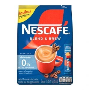 (27 ซอง) Nescafe Blend &amp; Brew No Sugar เนสกาแฟ เบลนด์แอนด์บรู สูตรไม่มีน้ำตาลทราย 329.4 กรัม