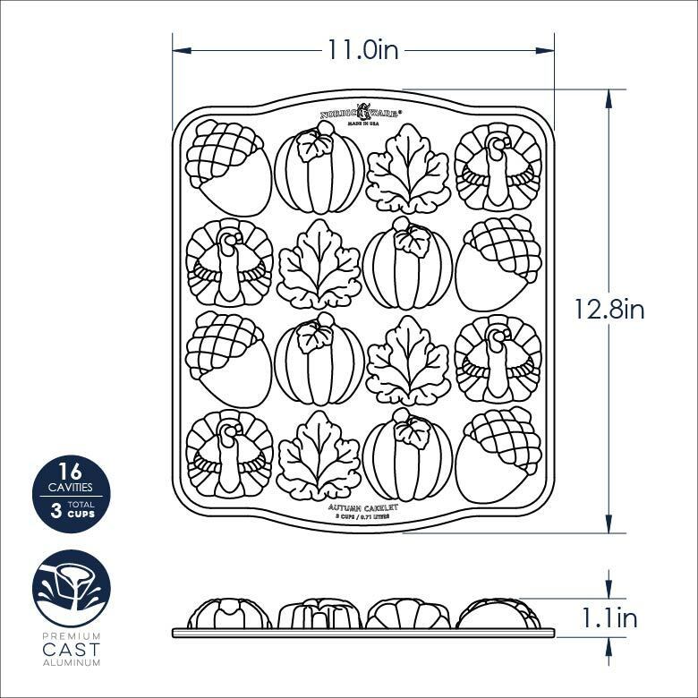 pre-order-nordic-autumn-cakelet-pan-87048-จากusa-รอสินค้า15วัน