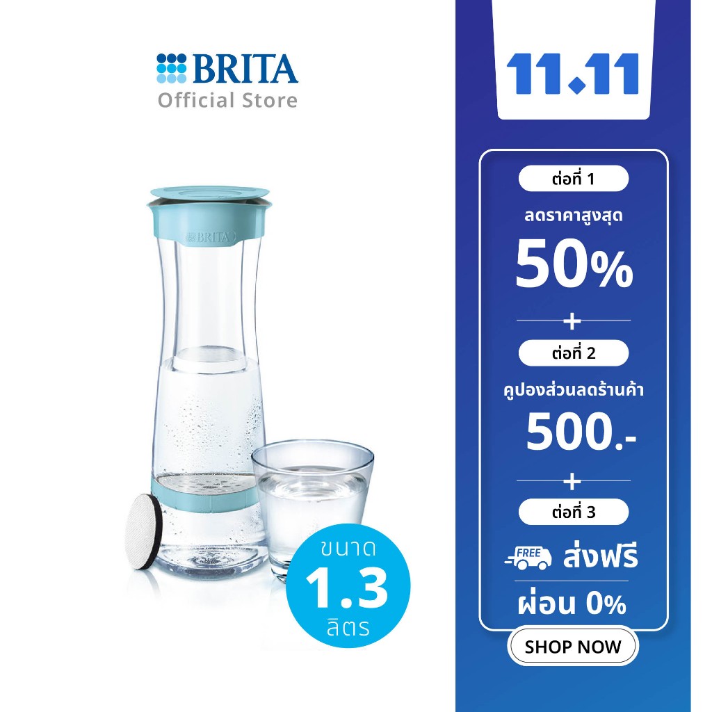 brita-โถกรองน้ำ-fill-amp-serve-สี-soft-blue