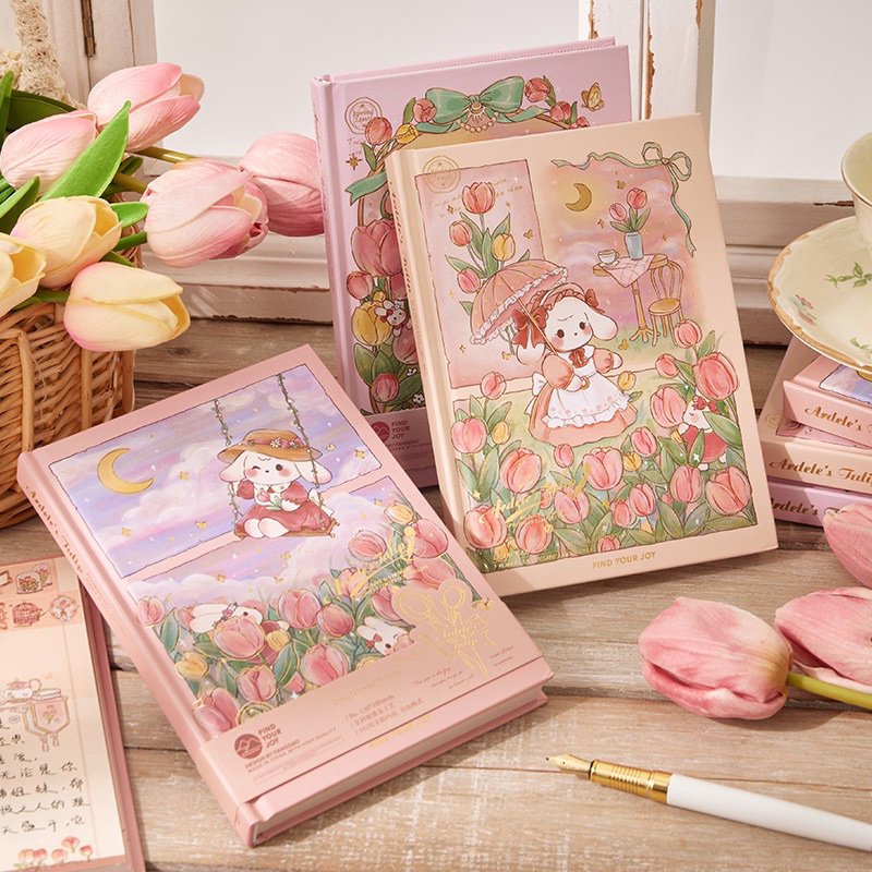 สมุดโน้ต รุ่น Ardele's Tulip สมุดบันทึก สมุดน่ารัก สมุดปกแข็ง | Shopee ...