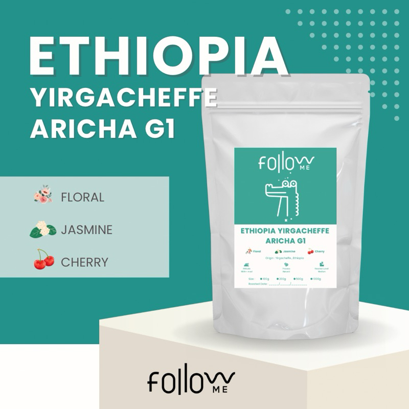 เมล็ดกาแฟ-ethiopia-yirgacheffe-g1-คั่วกลาง-เกรดpremium