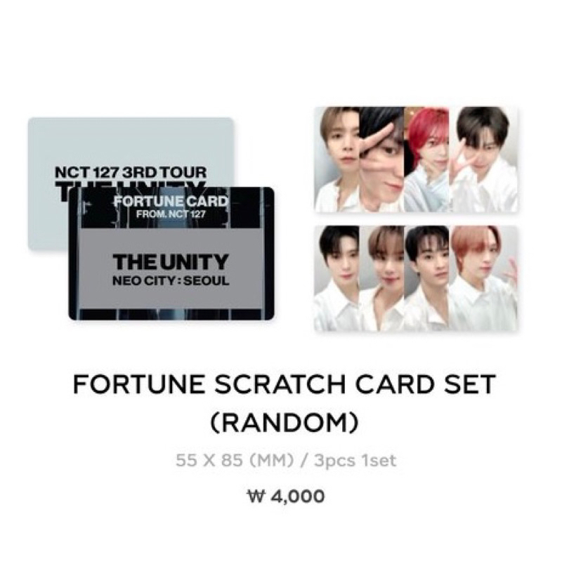 พร้อมส่ง‼️ NCT127 The Unity : Fortune Scratch Card | Shopee Thailand