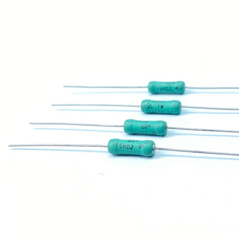 R 15K OHM 1W 15kOhms Resistor (10ชิ้น) ตัวต้านทาน RES Safety Metal Film ...