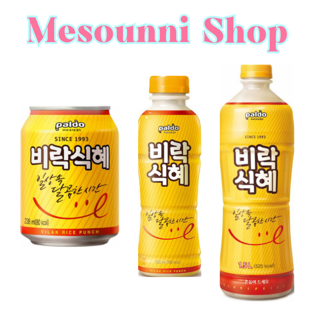 Paldo Vilak Rice Punch พัลโด น้ำข้าวเกาหลี ชีคเย น้ำขวดเกาหลี 팔도 비라식혜 ...