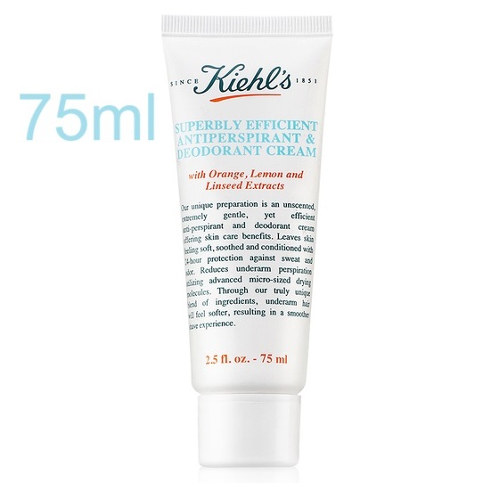 Kiehl's Superbly Efficient Antiperspirant & Deodorant Cream 75ml