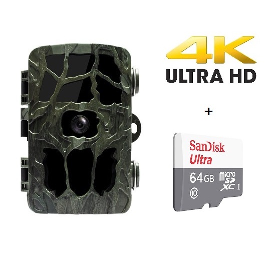 กล้องดักถ่ายสัตว์ รุ่น H982-1 ความละเอียด 4K ถ่านAA แบบแพง 8 ก้อนถ่าย ...