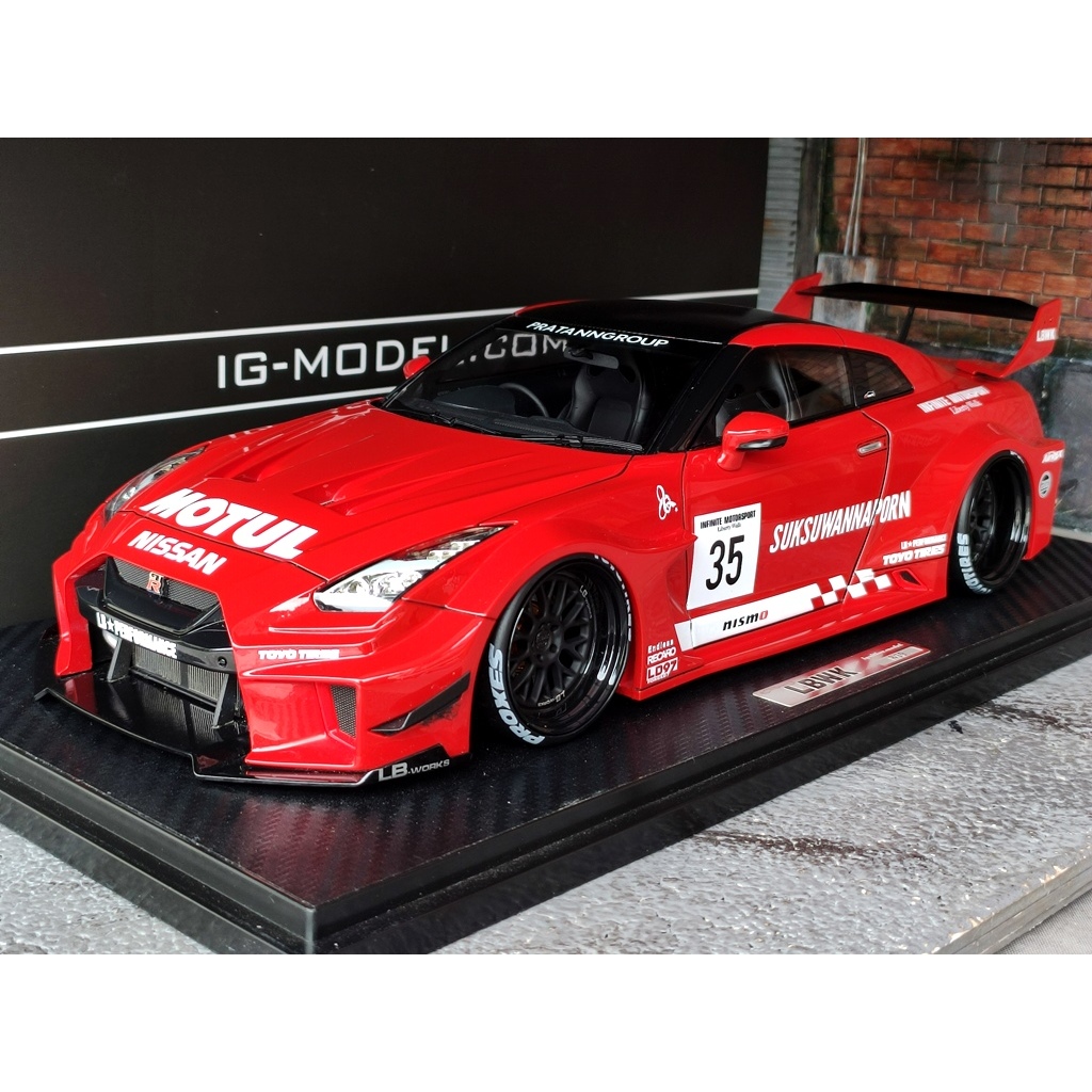 โมเดลรถR35 1/18 โมเดลรถNissanGTR โมเดลรถ Nissan GTR R35 LB Silhouette ...