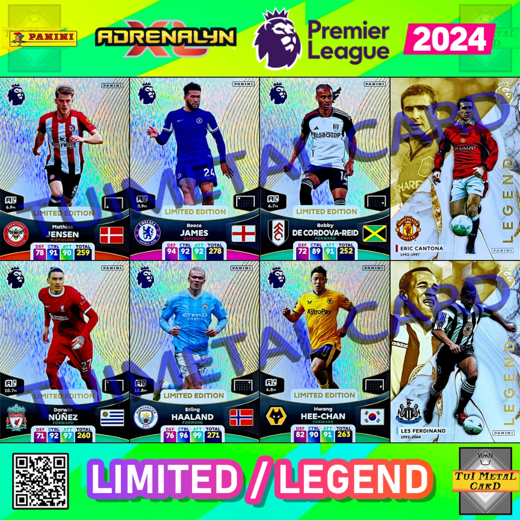 PANINI PREMIER LEAGUE 2024 ADRENALYN XL LIMITED EDITION / LEGEND การ์ด