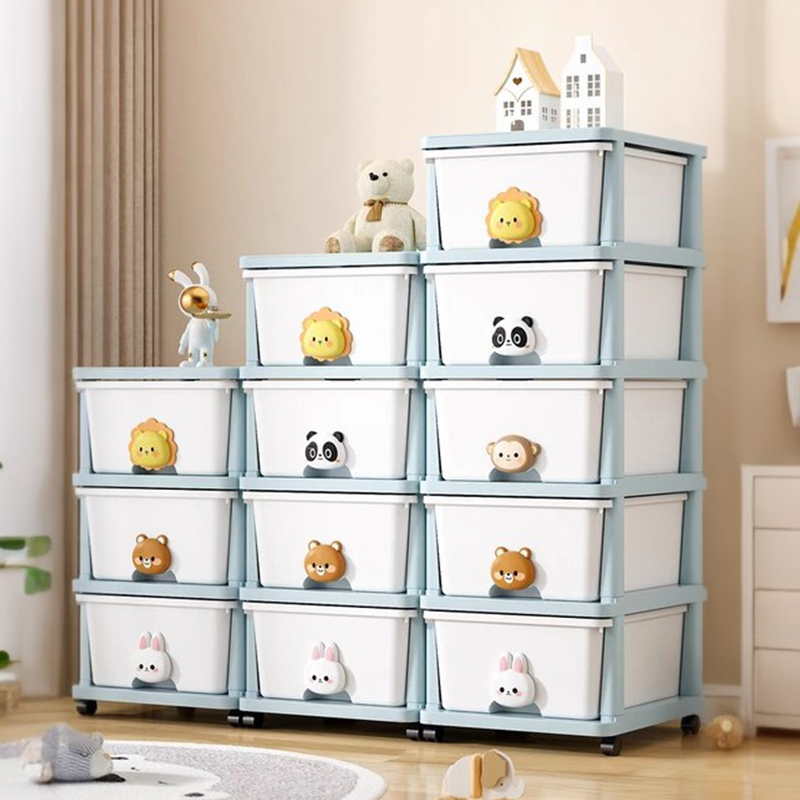 CONY ชั้นวางของเล่น ชั้นเก็บของเด็ก เก็บของเล่นเด็ก ติดตั้งง่าย ช่องเก็บของเยอะ พร้อมฝากันฝุ่น