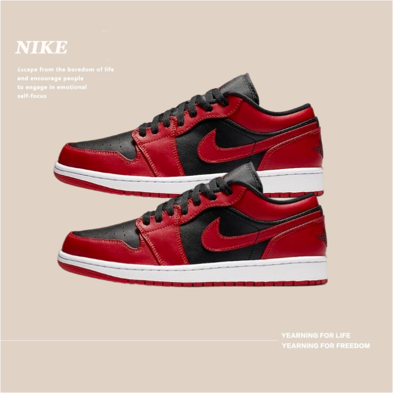 (พร้อมส่ง ของแท้100) AIR JORDAN 1 LOW REVERSE BRED Shopee Thailand