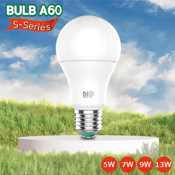 หลอดไฟ LED BULB ขั้ว E27 7W แสงขาว ยี่ห้อ Bio energys รุ่น S Series ...
