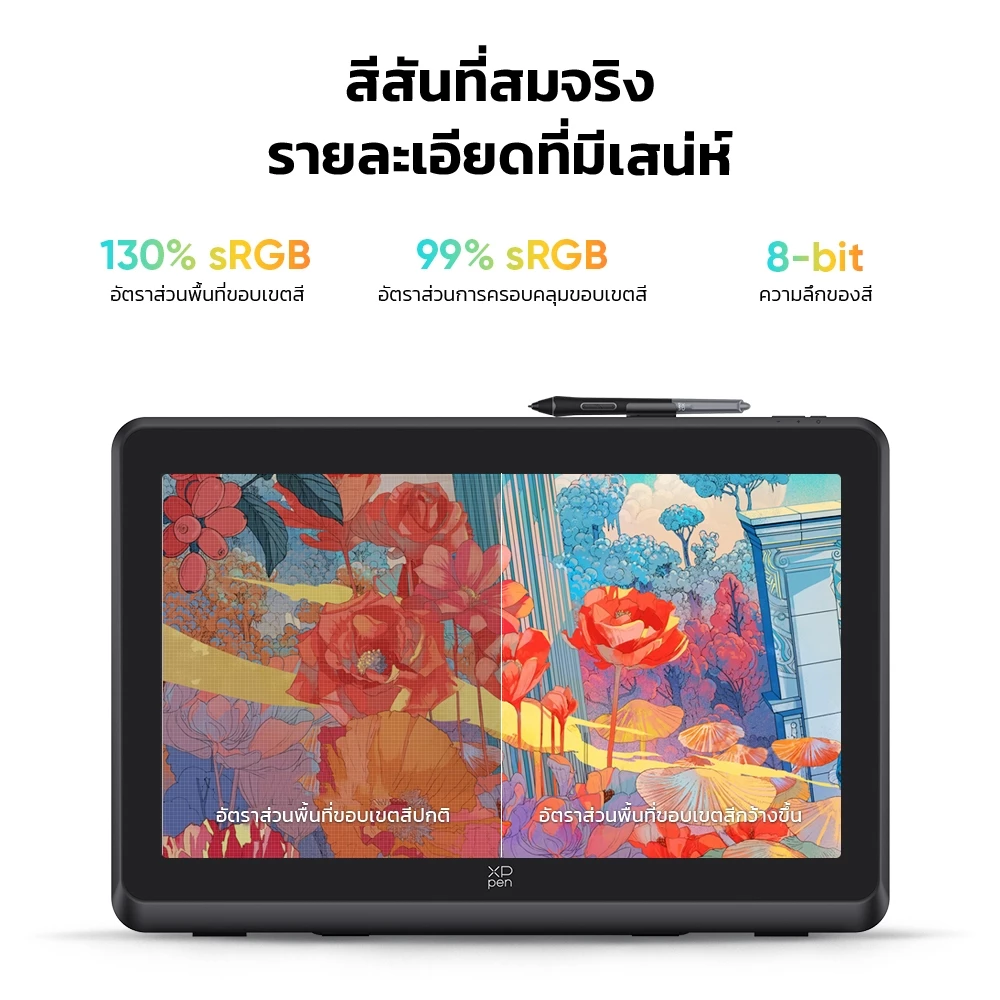 XPPen Artist 22 Plus จอวาดรูป 21.5 นิ้ว เทคโนโลยีใหม่ ชิป X3 Pro แรงกด 16,384 ประกันศูนย์ไทย 2 ปี