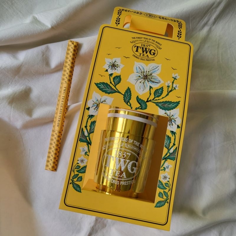 TWG paper cup tea packaging ชุด แก้วน้ำ กระดาษ หลอดแก้ว 1837 Tea ...