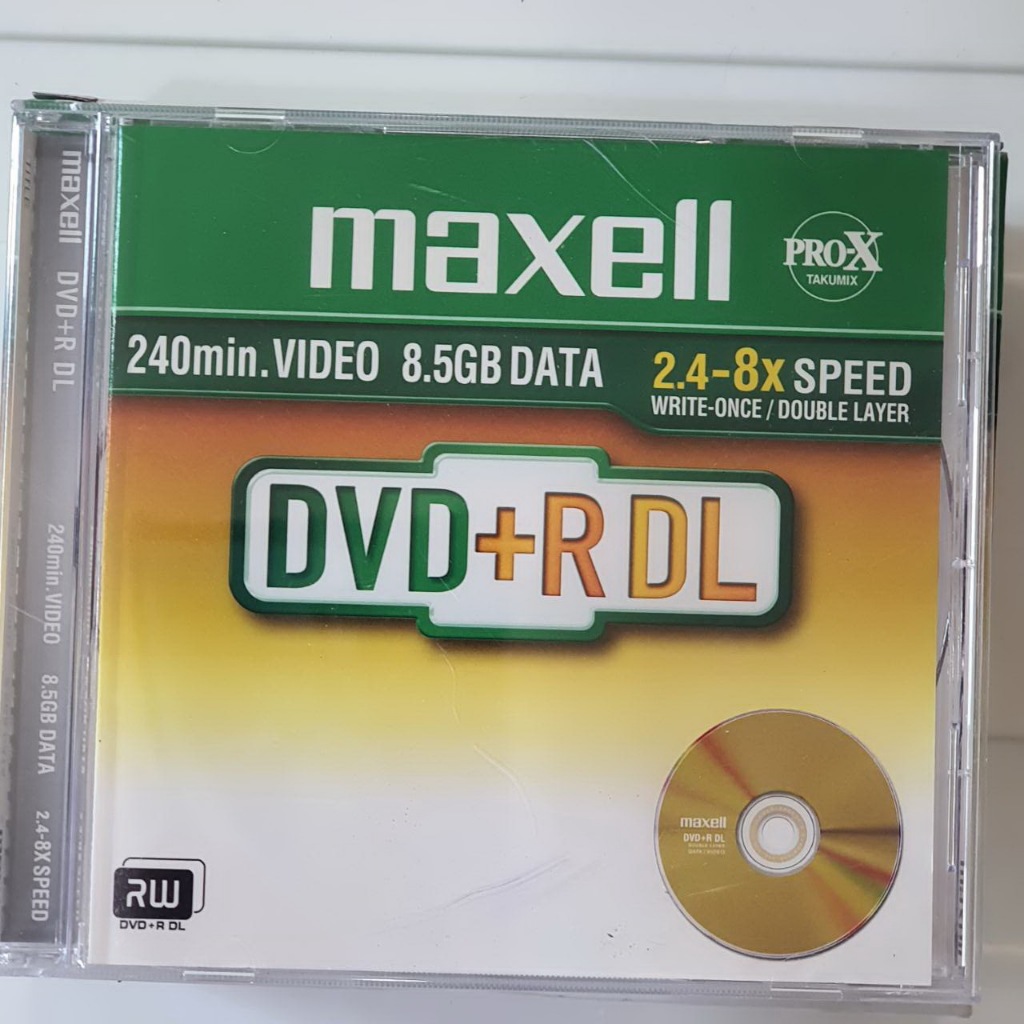 แผ่น DVD + RDL Maxell Double layer 8.5 Gb ของใหม่ แผ่นเปล่า ราคาต่อแผ่น ...