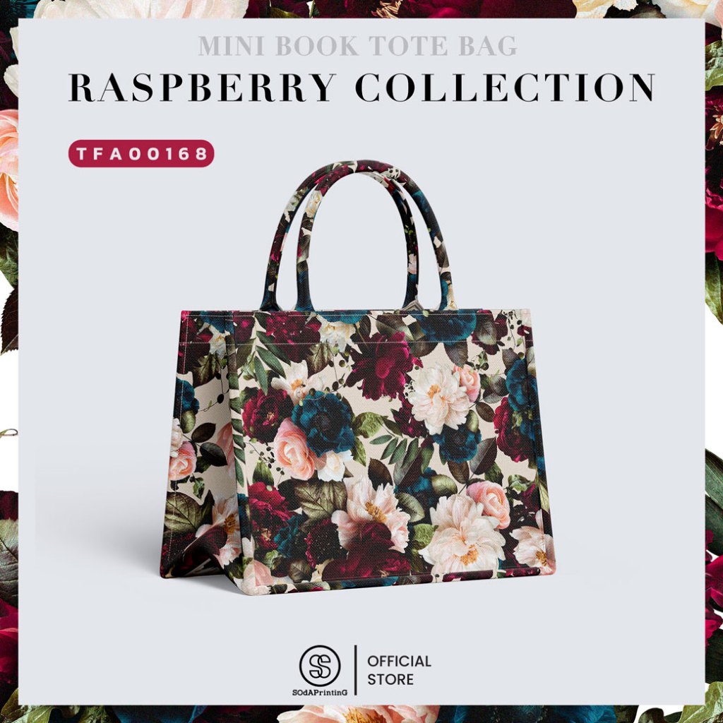 กระเป๋า Mini Book tote bag Raspberry Collection #ไม่ใส่ชื่อ รหัส ...