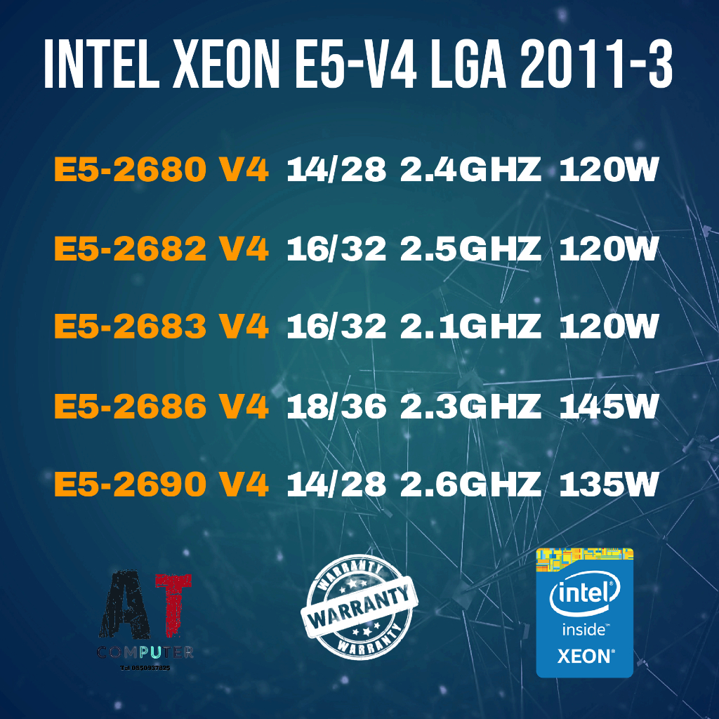 CPU Intel Xeon E5-2680V4 E5-2682 V4 E5-2683V4 E5-2690V4 E5-2686V4 LGA ...