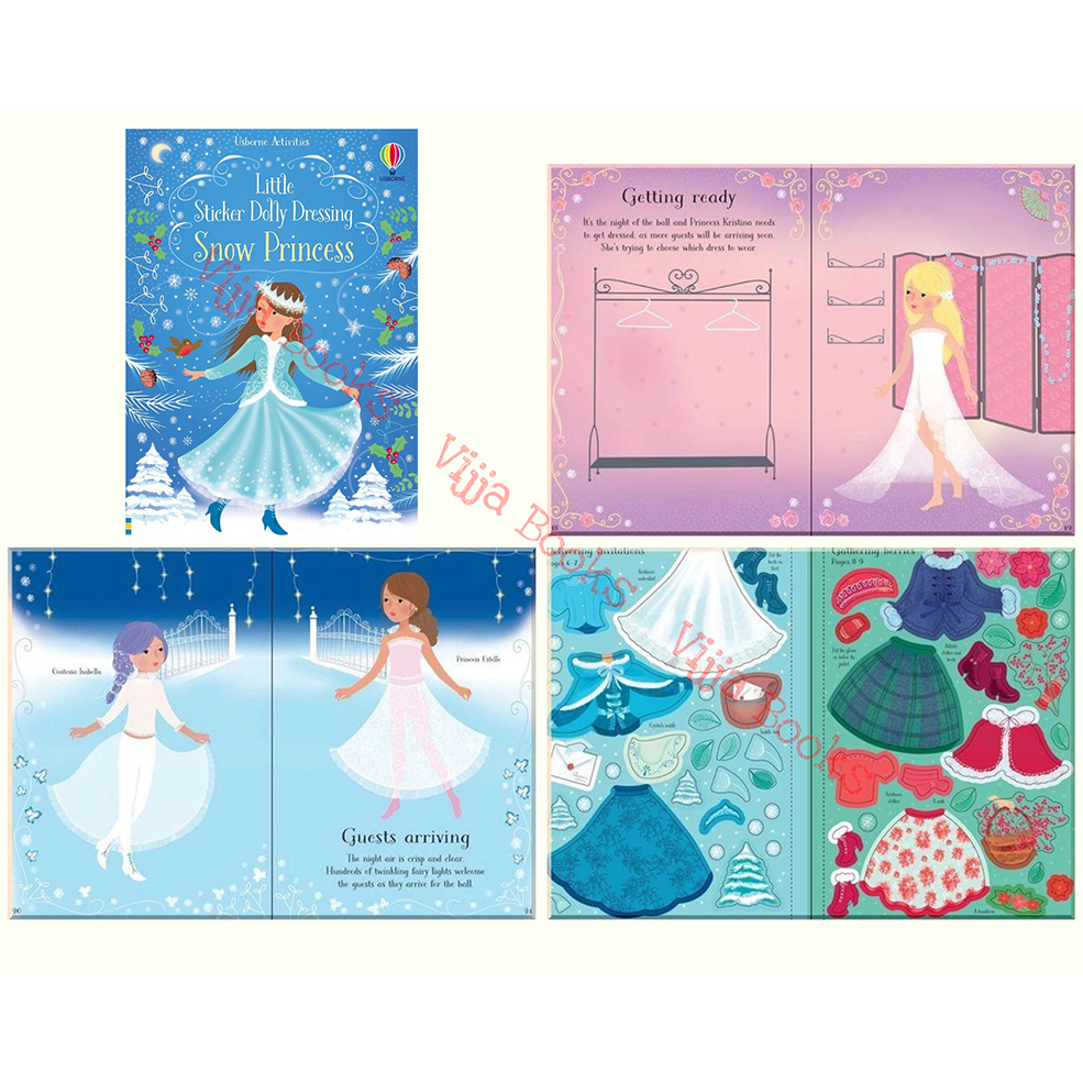 open lace back dress Little Sticker Dolly Dressing Snow Princess [Book]