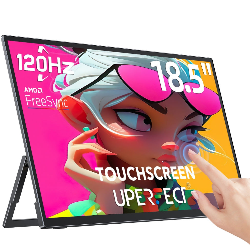 UPERFECT USteam E6 Pro18.5inch120HZ  Touch /non touch Portable Monitor จอภาพแล็ปท็อปแบบพกพาบางเฉียบพร้อมขาตั้ง 1080P