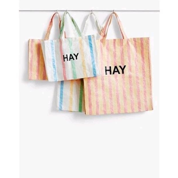 Hay candy stripe shopper clearance